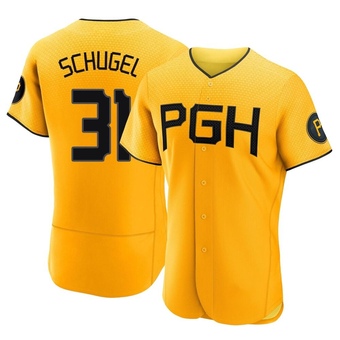 Authentic Pittsburgh Pirates A.J. Schugel 2023 City Connect Jersey - Gold