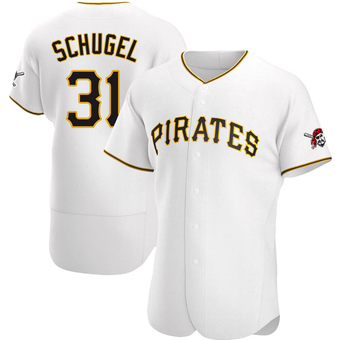 Authentic Pittsburgh Pirates A.J. Schugel Home Jersey - White