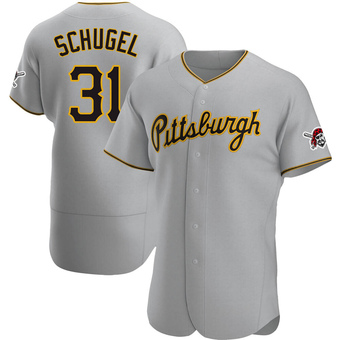 Authentic Pittsburgh Pirates A.J. Schugel Road Jersey - Gray