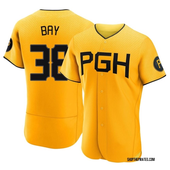 Authentic Pittsburgh Pirates Jason Bay 2023 City Connect Jersey - Gold