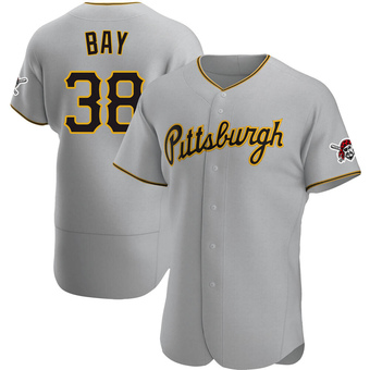 Authentic Pittsburgh Pirates Jason Bay Road Jersey - Gray