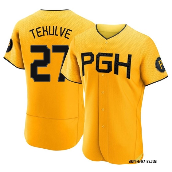 Authentic Pittsburgh Pirates Kent Tekulve 2023 City Connect Jersey - Gold