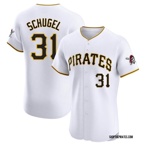 Elite Pittsburgh Pirates A.J. Schugel Home Jersey - White
