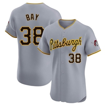 Elite Pittsburgh Pirates Jason Bay Road Jersey - Gray