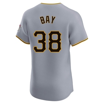 Elite Pittsburgh Pirates Jason Bay Road Jersey - Gray
