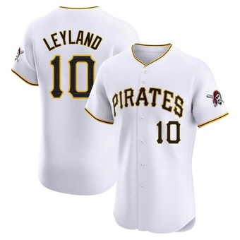 Elite Pittsburgh Pirates Jim Leyland Home Jersey - White