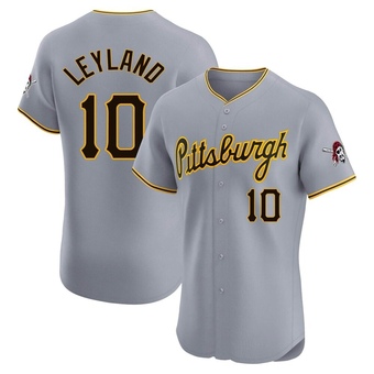 Elite Pittsburgh Pirates Jim Leyland Road Jersey - Gray