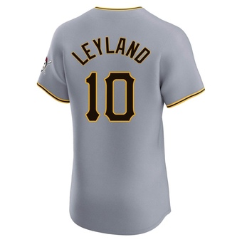 Elite Pittsburgh Pirates Jim Leyland Road Jersey - Gray