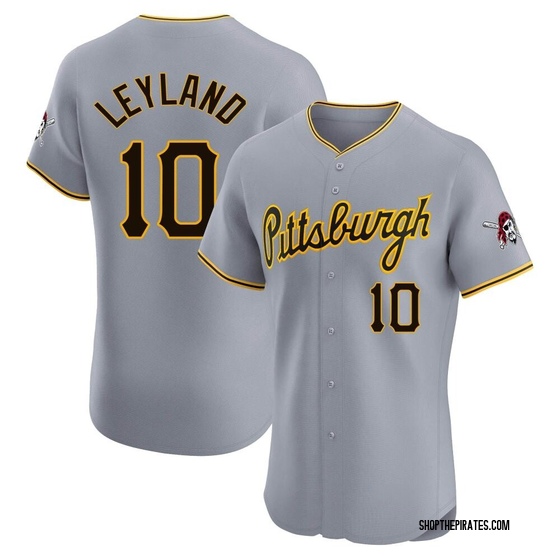Elite Pittsburgh Pirates Jim Leyland Road Jersey - Gray