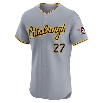Elite Pittsburgh Pirates Kent Tekulve Road Jersey - Gray