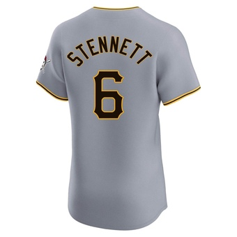 Elite Pittsburgh Pirates Rennie Stennett Road Jersey - Gray