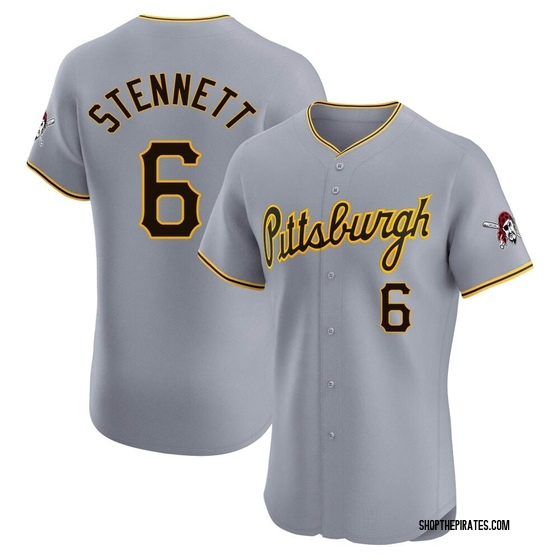 Elite Pittsburgh Pirates Rennie Stennett Road Jersey - Gray