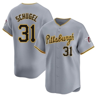 Limited Pittsburgh Pirates A.J. Schugel Away Jersey - Gray