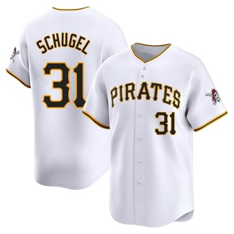 Limited Pittsburgh Pirates A.J. Schugel Home Jersey - White