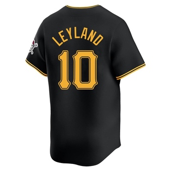 Limited Pittsburgh Pirates Jim Leyland Alternate Jersey - Black