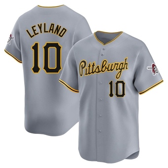 Limited Pittsburgh Pirates Jim Leyland Away Jersey - Gray