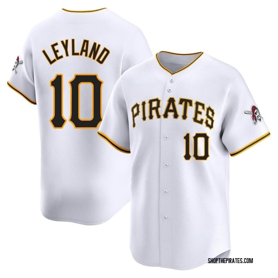 Limited Pittsburgh Pirates Jim Leyland Home Jersey - White