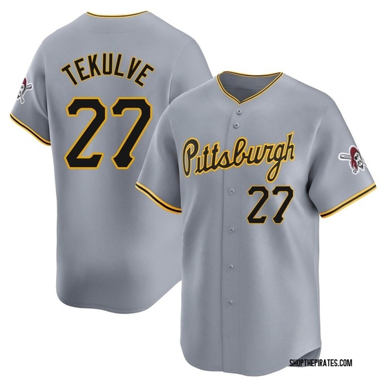 Limited Pittsburgh Pirates Kent Tekulve Away Jersey - Gray