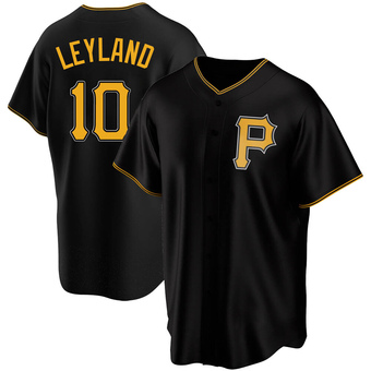 Replica Pittsburgh Pirates Jim Leyland Alternate Jersey - Black