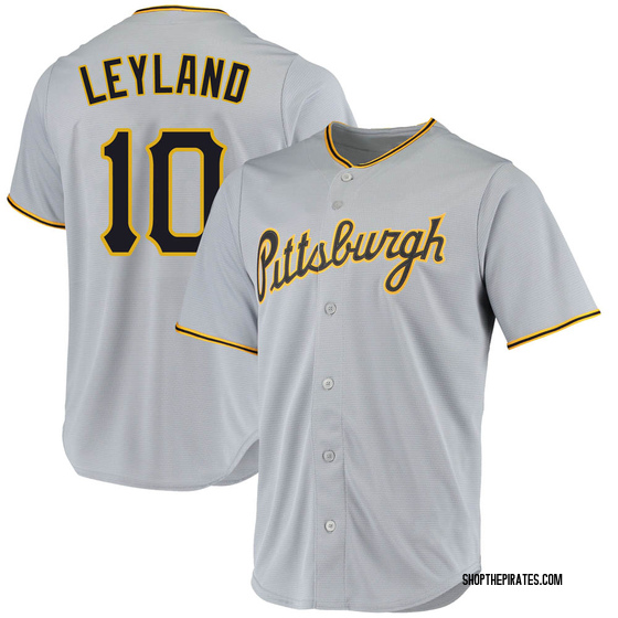 Replica Pittsburgh Pirates Jim Leyland Road Jersey - Gray