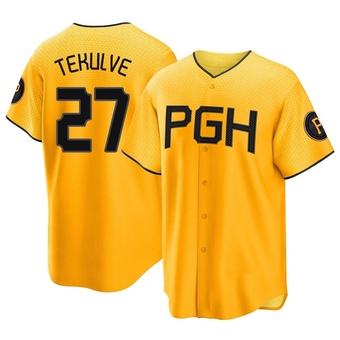Replica Pittsburgh Pirates Kent Tekulve 2023 City Connect Jersey - Gold