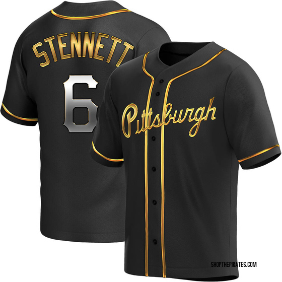 Replica Pittsburgh Pirates Rennie Stennett Alternate Jersey - Black Golden