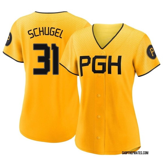 Women's Authentic Pittsburgh Pirates A.J. Schugel 2023 City Connect Jersey - Gold