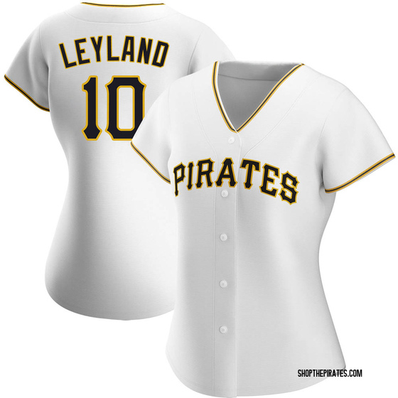 Women's Authentic Pittsburgh Pirates Jim Leyland Home Jersey - White