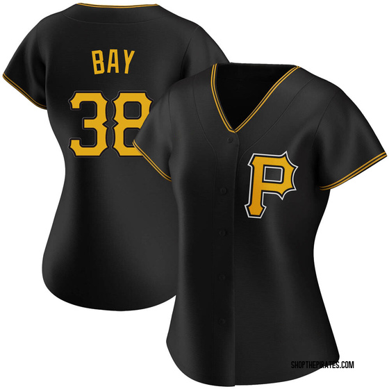 Women's Replica Pittsburgh Pirates Jason Bay Alternate Jersey - Black