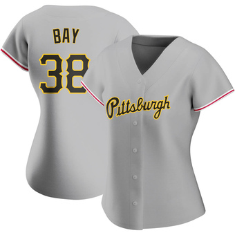 Women's Replica Pittsburgh Pirates Jason Bay Road Jersey - Gray