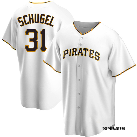 Youth Replica Pittsburgh Pirates A.J. Schugel Home Jersey - White