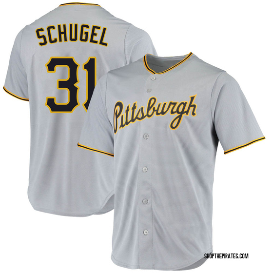 Youth Replica Pittsburgh Pirates A.J. Schugel Road Jersey - Gray