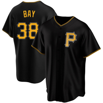 Youth Replica Pittsburgh Pirates Jason Bay Alternate Jersey - Black