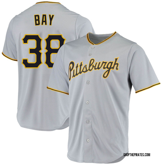 Youth Replica Pittsburgh Pirates Jason Bay Road Jersey - Gray
